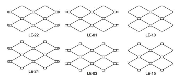 Flexible stainless steel cable mesh