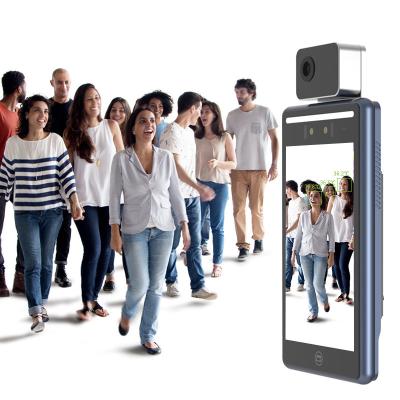 leitor Attendance Machine da cara de 10 polegadas, sistema de medida da temperatura corporal do reconhecimento de cara