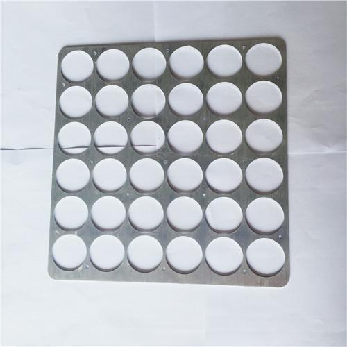 Customized aluminum stamping plate LED lens holder with brush