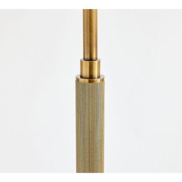 Brass Material Adjustable Height Floor Lamp with Warm White 3500K LED for Living Room Bedroom