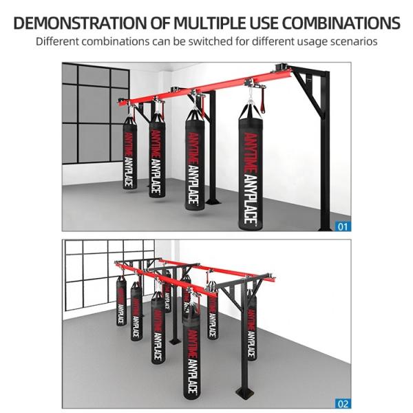 80kg Boxing Bag Hanger Stand Home Gym Training Speedball Rack