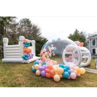 Chambre blanche sautante extérieure gonflable de rebond de mariage de château plein d'entrain de 3x3m pour la partie