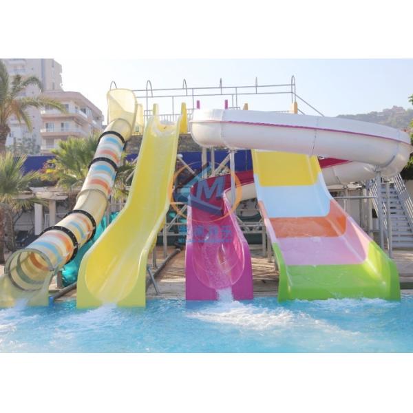 Combination Large Water Slide With Multi Colors For Adults