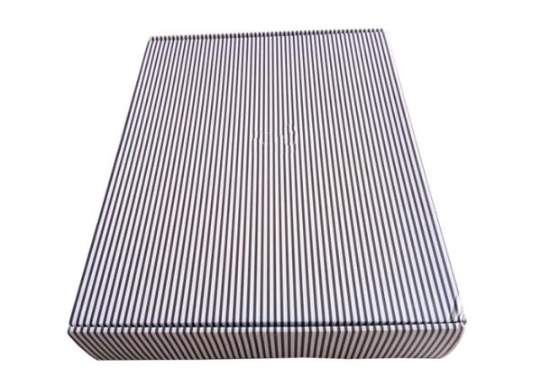 Strips Flat Folding Corrugated Gift  Box For Dress And Hairs Packing