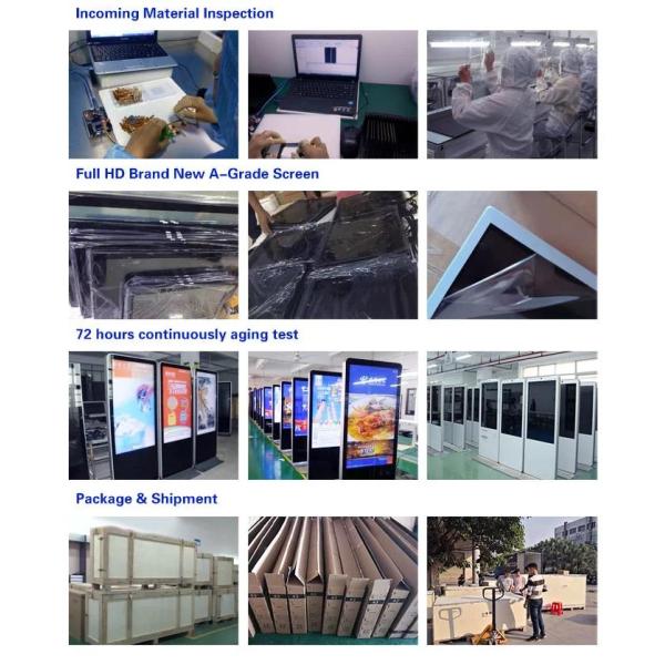 Крытый автономный медиа-проигрыватель LCD рекламируя киоск касания дисплея для торгового центра