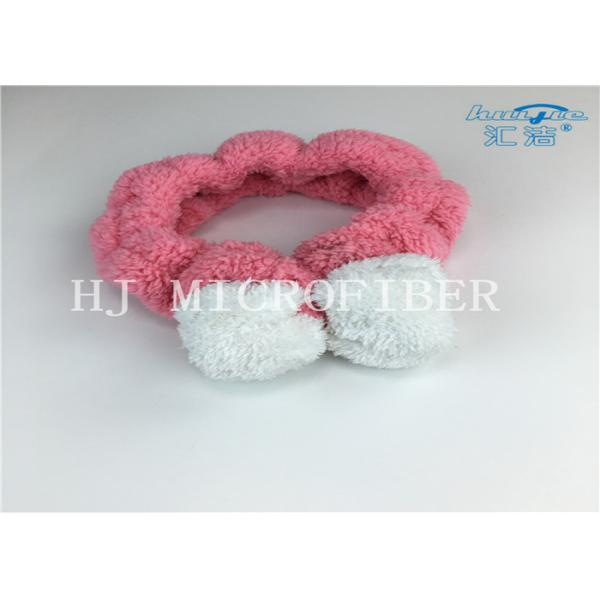 Super Soft And Cute Microfiber Shu Velveteen Fabric Clasp Bath Hair Band For Washing Face Using