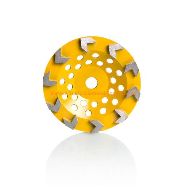 Quick Change Diamond Cup Wheel Force Arrow Segments High Strength