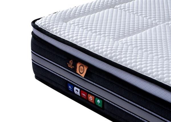Cooling Ice Silk Fabric Ergonomic Pocket Spring Mattress With Latex For Better Sleep Support