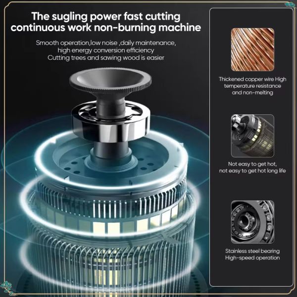 Makita High Efficiency 12-Inch Wireless Handheld Chainsaw High Frequency Brushless Motor Reliable Tools for Wood Saw Battery Durable