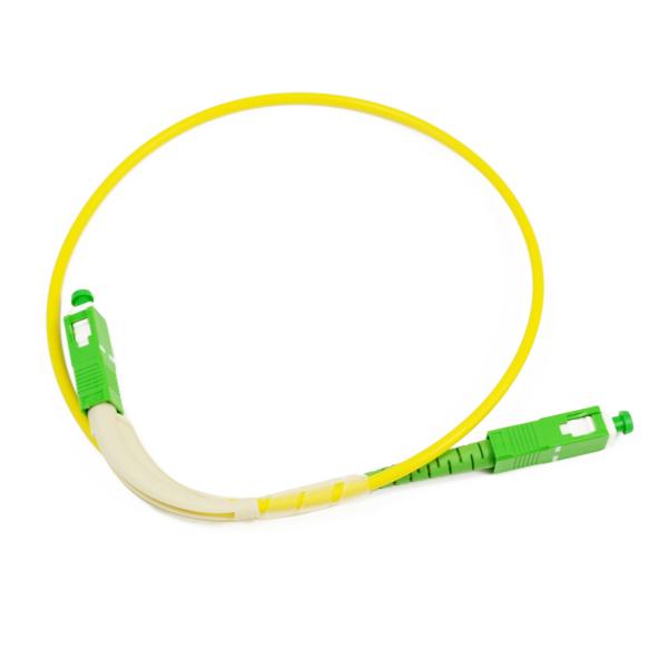 90 Degree Angle Boot Fiber Optic Patch Cable OS2 9/125um High Density Cabling Solution