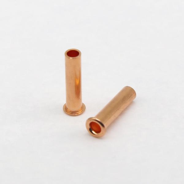 Customized Solid Copper Hollow Rivets Hot / Cold Heading Crafts