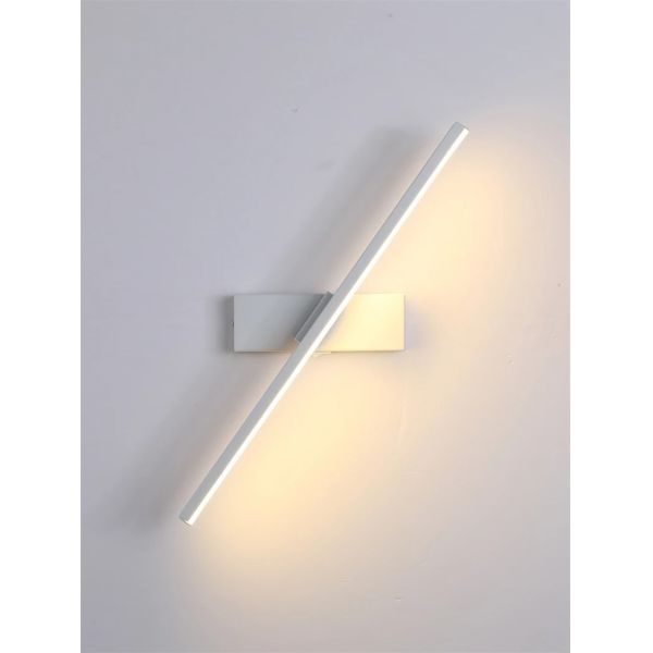 330° Rotatable LED Wall Light Minimalist black Bathroom Strip mirror front light(WH-MR-81)