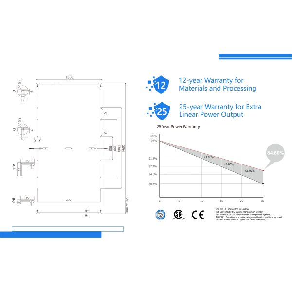 Best Quality Pv Module Photovoltaic Industrial Solar Panel Price Monocrystalline Silicon Solar Panel