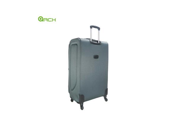 Cheap Spinner wheels Travel Trolley Soft Sided Luggage with two front pockets