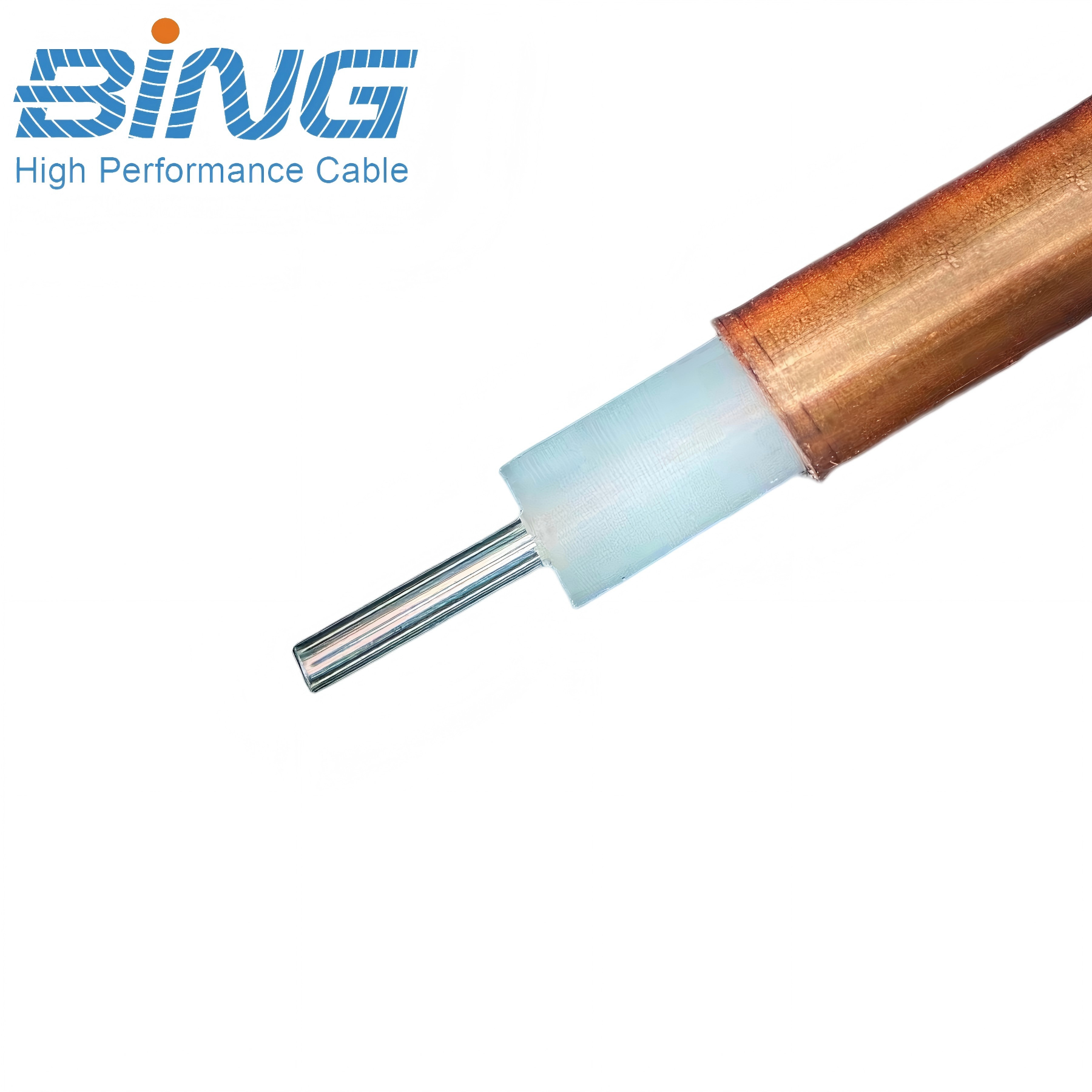 0.034'' 25 Ohm Semi-Rigid Cable Non-Magnetic RF Coax Cable for High Frequency