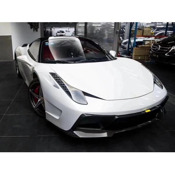 Para Ferrari 458 Kit de cuerpo de fibra de carbono 458 Moderado VORS estilo delantero y trasero parachoque spoiler lateral falda Kit de cuerpo