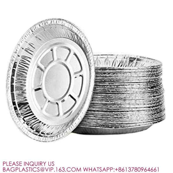Disposable Aluminium Foil Pot Roasting Pan Foil Tray Round Pan Aluminum Foil Container