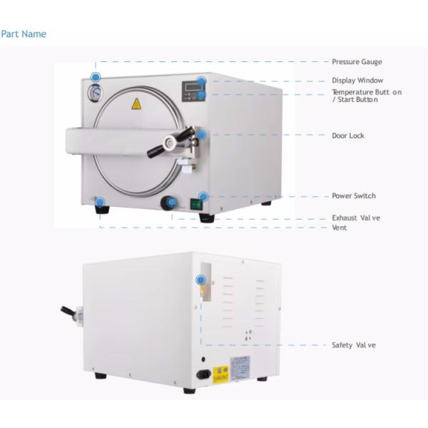 Хорошая цена Больница Стерилизатор оборудование Стоматологическая клиника 18L Класс N Стоматологический автоклав