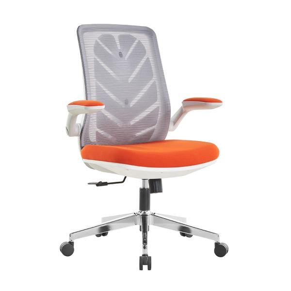 Aluminum Tall Adjustable Office Chair Mid Back Mesh Ergonomic Computer Chair