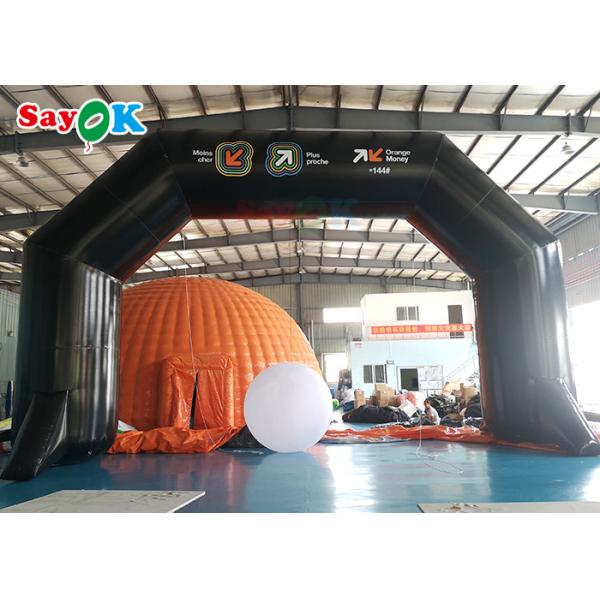 логотип раздувной финишной черты велосипеда свода 12М раздувной напечатанный таможней свода