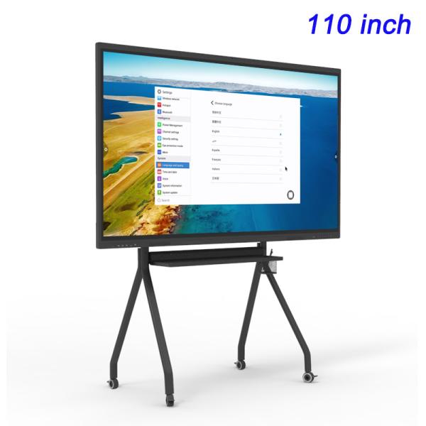 School Smart Interactive Panel For Classroom 110 LCD Writing All In One Interactive Flat Panel