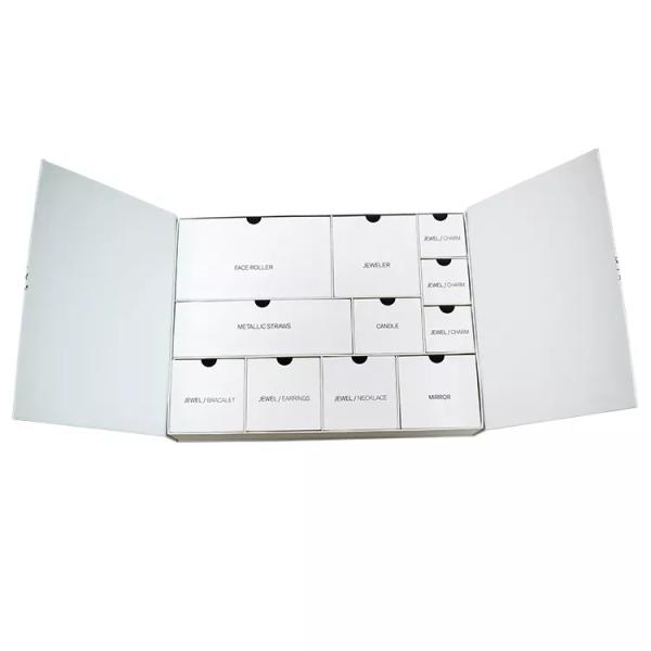 Подарочная коробка календаря рождества Paperboard CMYK/Pantone для конфеты печений