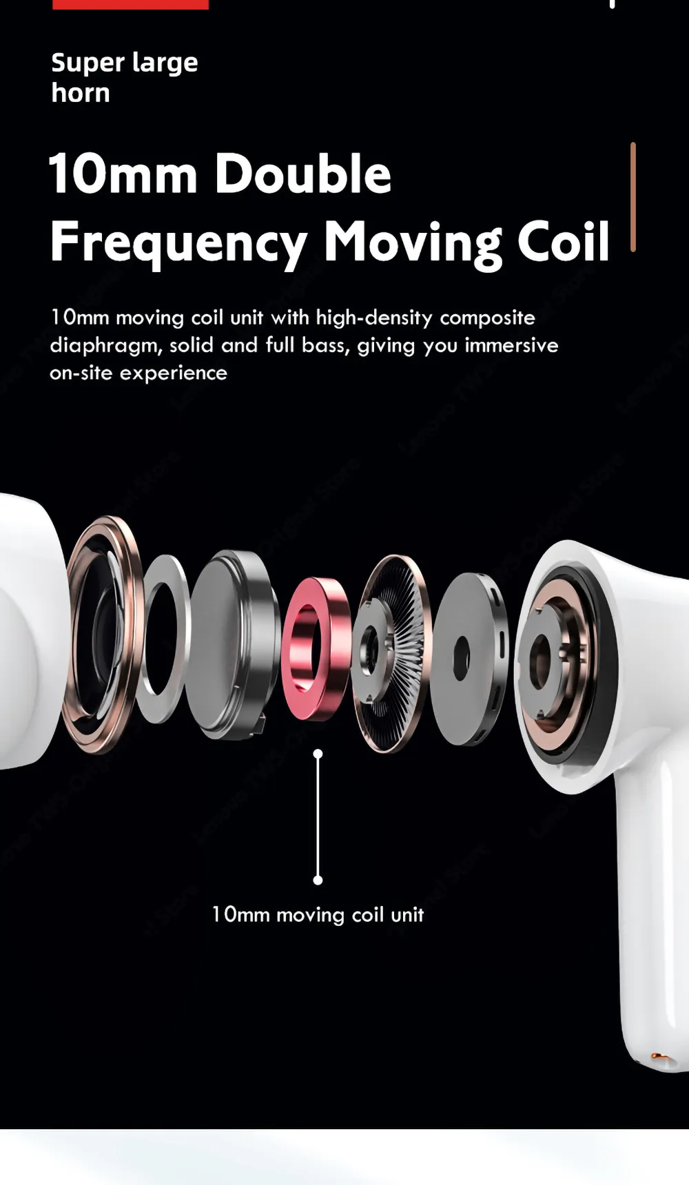 Lenovo LP1S Tws Wireless Bluetooth Earphones Touch Control IPX4