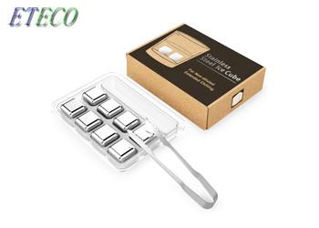 Bar Accessories Freezer Whisky Stainless Steel Ice Cube Gift Set Food Grade
