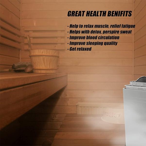Modern Luxurious Durable Stylish Safe Sauna Heater Stainless Steel Sauna Stove For Home Hotel Hot Water Bath Spa Shower Sauna Dry Room