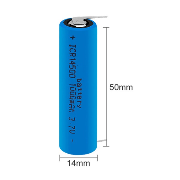 14500 INR ICR14500 750mah 800mAh 850mah 900mah 1000mah de paquet de batterie d'ion de lithium
