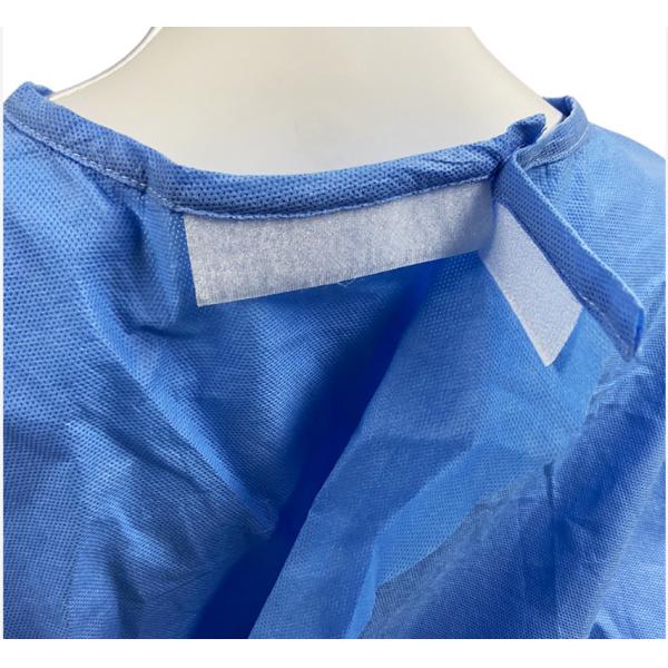 Anti Blood Disposable Surgical Gown , 120*140cm SMS Medical Gown Anti Alcohol
