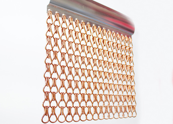 Aluminum Decorative Jack Hook Meshed Curtain Designs Pattern Appearance
