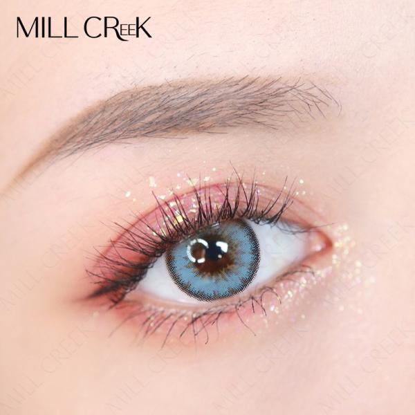 KSSEYE Non Prescription Monthly Ocean Blue Contact Lenses 0 Power 14mm