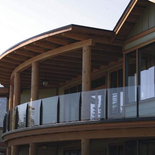 12mm Frameless Tempered Glass Railing Aluminium Glass Balcony Railing High Strength Decking Glass Handrail Frameless Glass Balustrade For Stairs