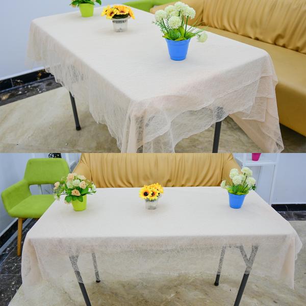 Tela bordada escarpada OEKO - Tex Standard de Tulle del cordón de la capa floral poner crema