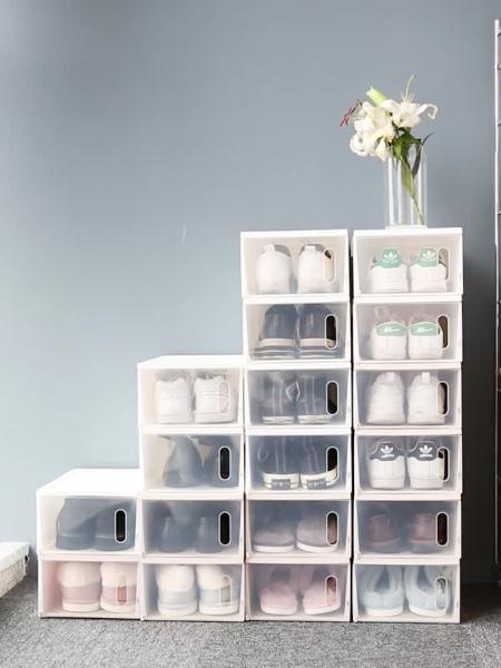 Acrylic Plastic Shoe Box Organizer Shoe Boxes Clear Plastic Stackable