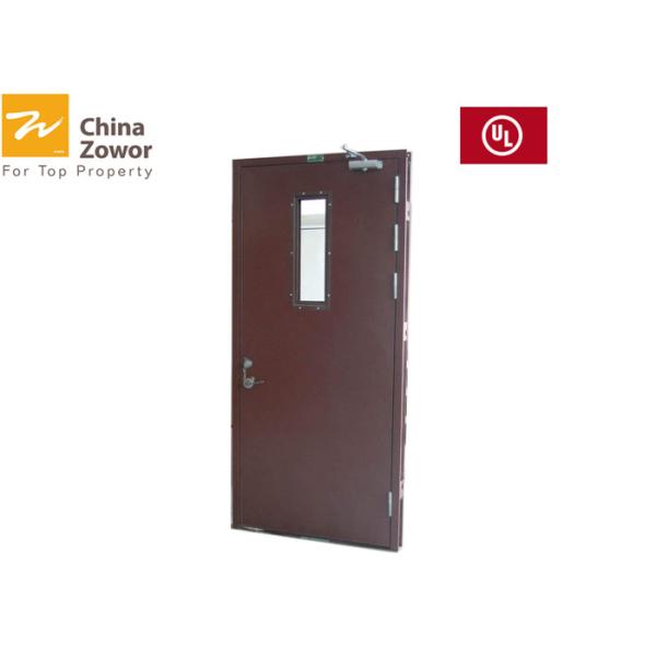 Гальванизированная стальная дверь пожарной безопасности 2 огня часа Активе оценки правого открытого