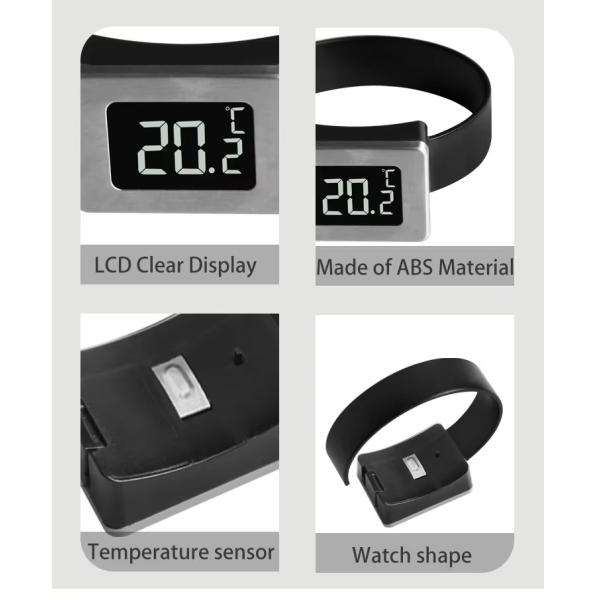 TL8028 Digital Temperature Measurement Band Wine Thermometer for Wine Bottles Digital Wine Temperature Gauge