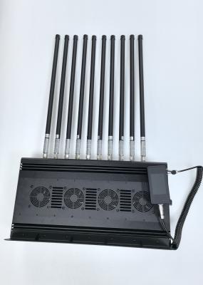 High Power 360W Indoor 12 Channels WiFi Cellphone GPS Signal Jammer With 10-200m Jamming Range