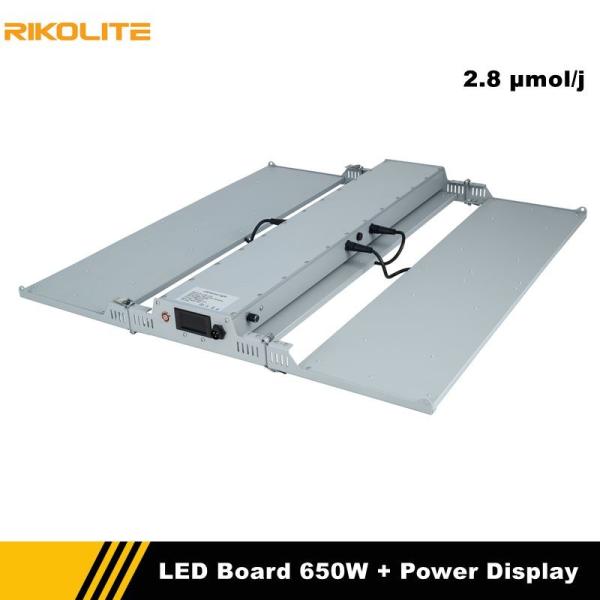 O diodo emissor de luz da horticultura de Rikolite cresce placas do quantum das luzes 650w com função da exposição do poder