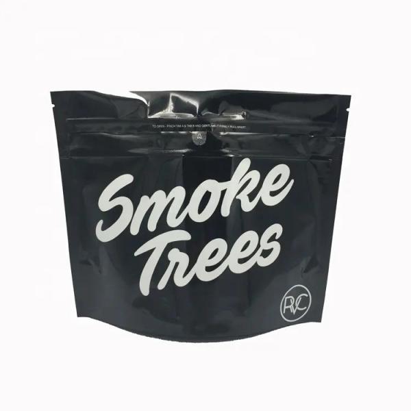 Aluminium Foil Exit Packaging Stand Up Pouch Child Resistant Mylar With Zipper