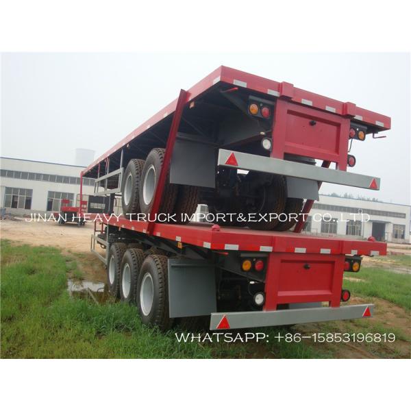 трейлер 20 40 48 шасси контейнера 60Ft планшетных трейлеров тележки Extendable Semi 60 тонн