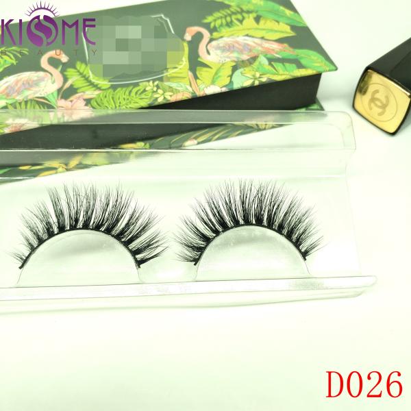 Professional Cross 3d Mink Fur Lashes Soft False Eyelashes 3d For Party Makeup D026