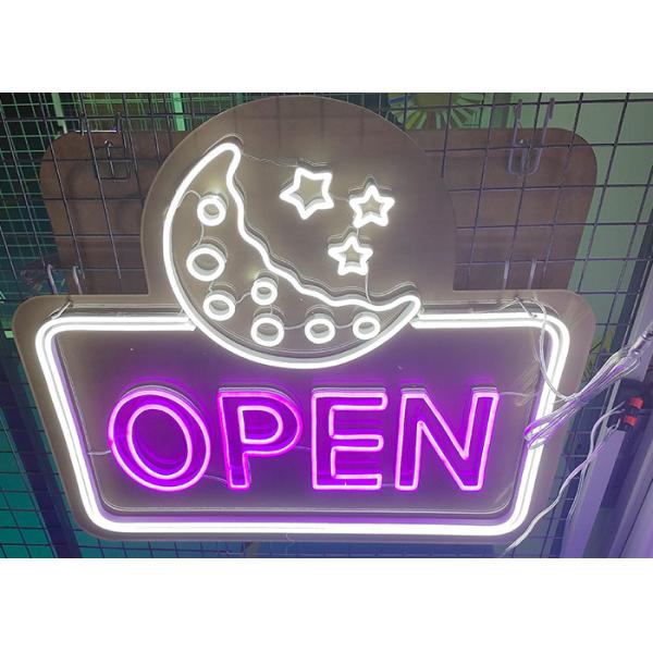 Silica Gel 10cm 12VDC Led Neon Sign EU Plug For Retail Shop