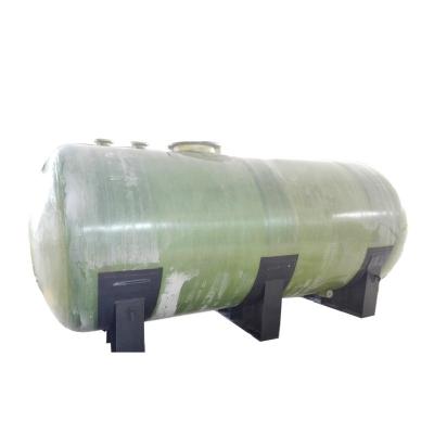Tanque horizontal sem fôlego transversal dos tanques de armazenamento FRP linha de produção química de 2600 galões
