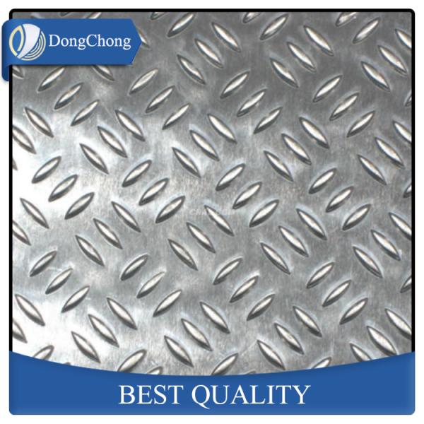 Plain Aluminium Stucco Embossed Sheet , 5 Bar Aluminum Diamond Plate Decorating