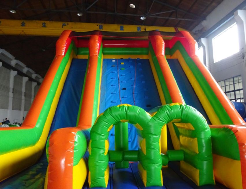 High Quality Inflatable PVC Long Slides Outdoor Custom Inflatable Big Double Lanes for Kids Commercial Events
