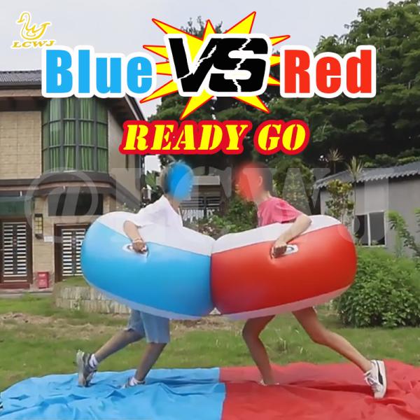 Ensemble de jeux extérieurs 120 pouces corps gonflable Sumo Balls pare-chocs pour les adultes avec enfants Splash Pad