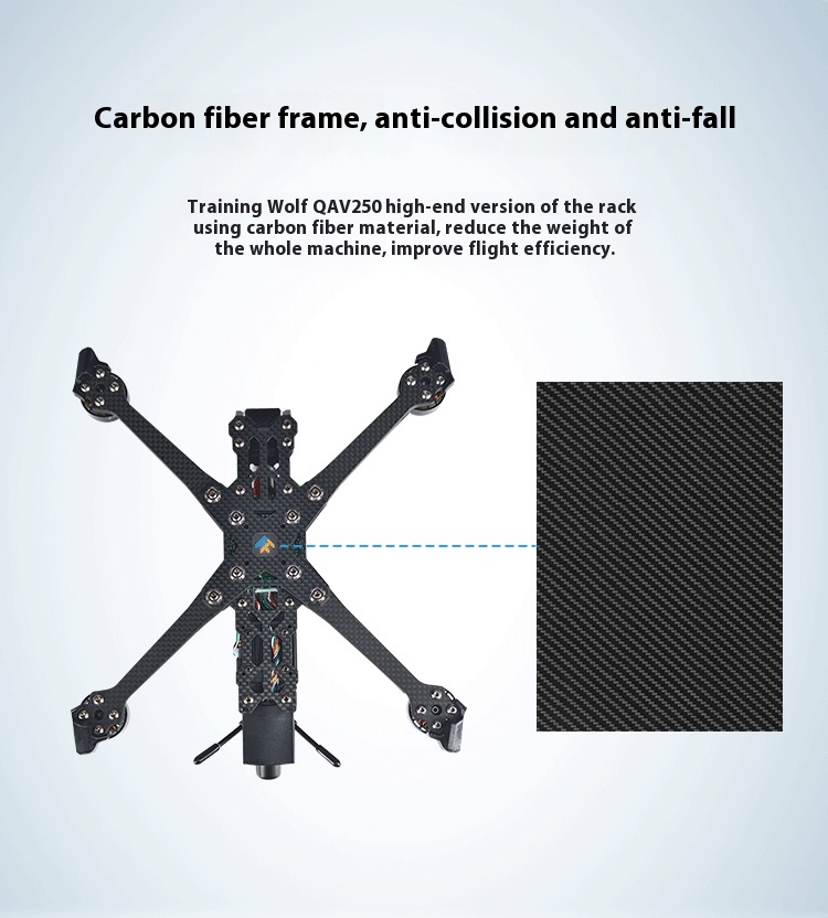 Ledi QAV250 Mini 2 Drone 5-inch GPS FPV Racing Aerial Photography Simulation Autopilot Carbon Fiber Digital Model Remote Lipo