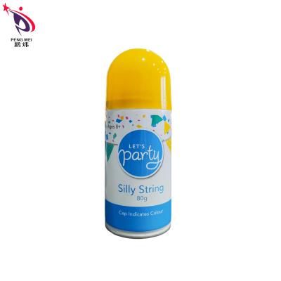 Odorless Yellow Silly String Spray Durable For Graduation Birthday